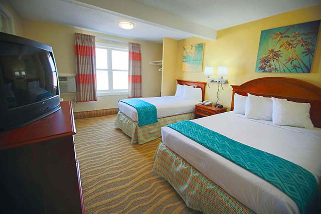 More spacious accommodations are available at the Plim Plaza. Just call and speak with our friendly reservations department and we will be happy to help you