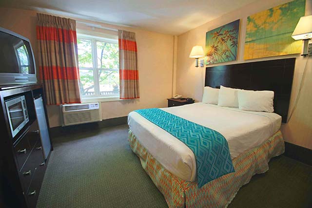 Hotel accommodations are loaded with carefully considered amenities that include AC, microwave, refrigerator, complimentary WiFi, and so much more